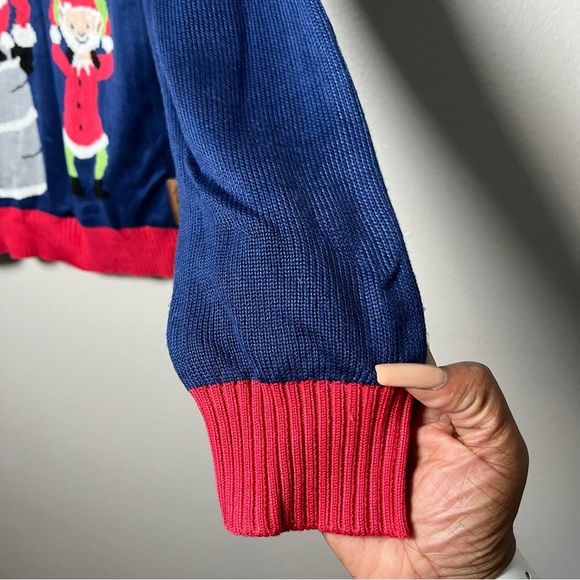 Tipsy Elves Men Sweater Medium Christmas Beer Keg Santa Elves Holiday Ugly - Picture 5 of 10